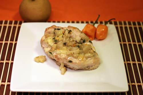 Habanero, Apple Pear and Blue Cheese Stuffed Chicken Breasts Recipe