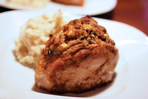 Habanero-Crab Stuffed Pork Chops